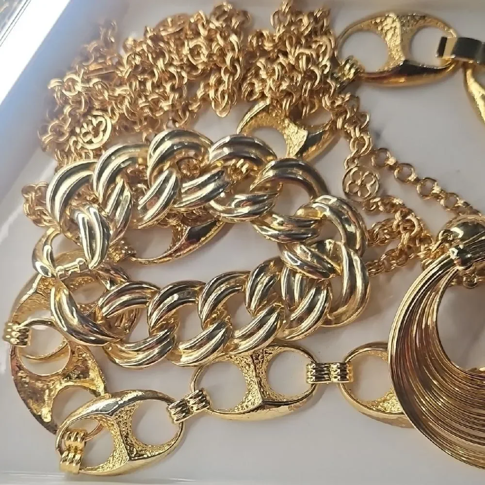 Y2K-Chic Gold-tone Jewelry Lot